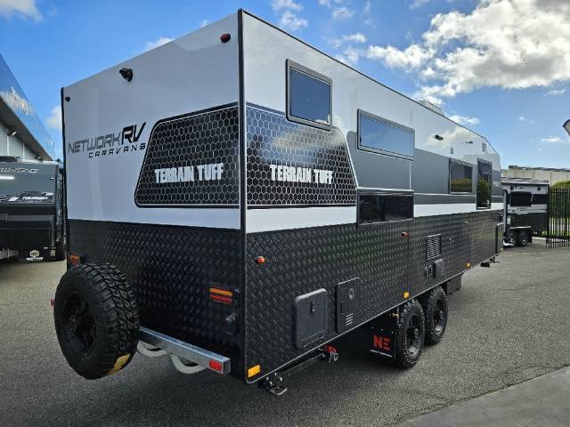 2026 NETWORK RV TERRAIN TUFF 24′ FAMILY 4 BUNK Caravan